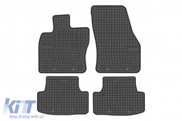 Specific rubber mats suitable for VW T-Roc, Seat Ateca, Skoda Karoq after 2016, 4-piece set, black color - ABFMV6024063
