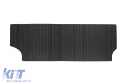 Specific rubber mats suitable for VW T5 Multivan after 2003, T6 Multivan after 2015, T6.1 Multivan after 2019, third row, 2 seats, 2-piece set, black color - ABFMV6023705