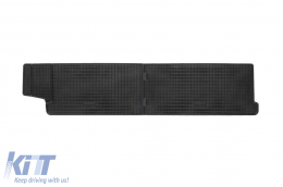 Specific rubber mats suitable for VW T5 Transporter, Caravelle, after 2003, T6 Transporter, Caravelle, after 2015, T6.1 Transporter, Caravelle after 2019, third row, 2 seats, 2-piece set, black color-image-6249718