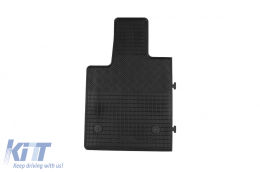 Specific rubber mats suitable for VW T7 Multivan after 2022, 2 seats, 3-piece set, black color-image-6250083