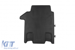 Specific rubber mats suitable for VW T7 Multivan after 2022, second row, 3-piece set, black color-image-6250091