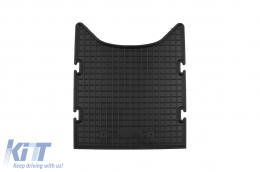 Specific rubber mats suitable for VW T7 Multivan after 2022, second row, 3-piece set, black color-image-6250092
