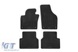 Specific rubber mats suitable for VW Tiguan 2007-2015, 4-piece set, black color - ABFMV6018533