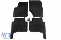 image-26-Specific rubber mats suitable for VW Touareg, Porsche Cayenne 2002-2010, 4-piece set, black color