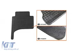 Specific rubber mats suitable for VW Touareg, Porsche Cayenne 2002-2010, 4-piece set, black color-image-6226343