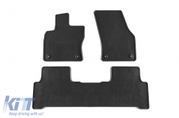Specific rubber mats suitable for VW Touran after 2015, 3-piece set, black color - ABFMV6018718