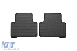 Specific rubber mats suitable for VW Touran after 2015, Tiguan after 2016, Tiguan after 2020, 4-piece set, black color-image-6249406