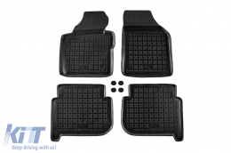 image-30-Specific rubber mats suitable for VW Touran 2003-2015, 4-piece set, black color