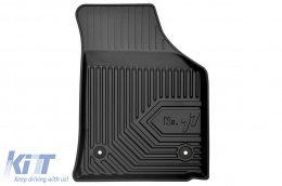 Specific rubber mats suitable for VW Touran 2003-2010, 4-piece set, black color-image-6226566