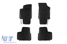 Specific rubber mats suitable for VW Up, Skoda Citigo, Seat Mii after 2011, without EV versions, 4-piece set, black color - ABFMS6015957