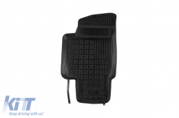 Specific rubber mats suitable for VW Up, Skoda Citigo, Seat Mii after 2011, without EV versions, 4-piece set, black color-image-6213358