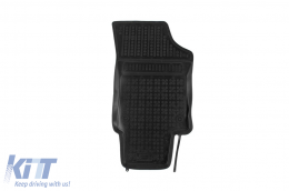 Specific rubber mats suitable for VW Up, Skoda Citigo, Seat Mii after 2011, without EV versions, 4-piece set, black color-image-6213359