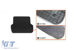 Specifikus gumiszőnyeg Audi A4 sedan 2000-2007, A4 kombi 2000-2008, Seat Exeo, Exeo ST 2009-2013 modellekhez, 4 részes szett, fekete-image-6213010