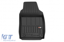 Specifikus gumiszőnyeg Fiat 500 II Hybrid 2020-tól, 4 darabos szett, fekete, 24 hónap garancia-image-6223147