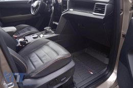 Specifikus gumiszőnyeg Ford Ranger pick-up, Volkswagen Amarok 2022-tól, 4 részes szett, fekete, 24 hónap garanciával-image-6222352