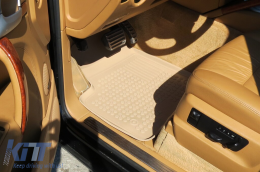 Specifikus gumiszőnyeg garnitúra, VW Touareg, Porsche Cayenne 2002-2010, 4 részes, bézs-image-6213307
