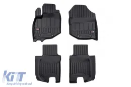 Specifikus gumiszőnyeg Honda Jazz hatchback 2007-2014, 4 darabos szett, fekete, 24 hónap garanciával-image-6223940