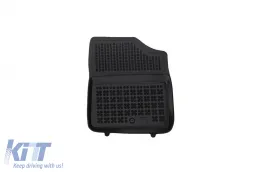 Specifikus gumiszőnyeg Hyundai Santa Fe Hybrid 4x4 2020-tól, 7 óléses, 4 darabos szett, fekete-image-6215631
