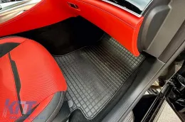 Specifikus gumiszőnyeg Mercedes E-osztály W213 sedan, kombi 2016-tól, W213 All Terrain 2017-től, CLS C257 2018-tól, A Design GT 4-ajtós coupe 2019-től, 4-részes szett, fekete-image-6226070
