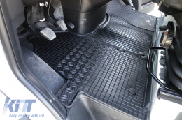 Specifikus gumiszőnyeg Mercedes Sprinter 907 2018-tól, 2 vagy 3 üléses, 3 részes szett, fekete-image-6249776
