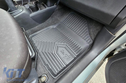 Specifikus gumiszőnyeg Toyota Yaris 2005-2011, 3-részes szett, fekete-image-6226813