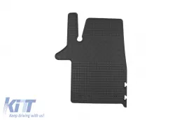 Specifikus gumiszőnyeg VW T5 Transporter, Caravelle, Multivan 2003-tól, T6 Transporter, Caravelle, Multivan 2015-től, 3 üléses, 3 részes szett, fekete-image-6249153
