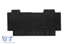 image-64-Spezifische Gummimatte geeignet für Citroen Jumpy, Spacetourer, Peugeot Expert, Traveller, Toyota Proace nach 2016, Opel Vivaro, Zafira nach 2020, 6 Sitze, zweite Reihe, 1-teiliger Satz, schwarze Farb