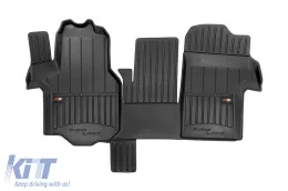 image-77-Spezifische Gummimatte geeignet für Volkswagen Crafter, MAN TGE nach 2016, 1-teilige Set, schwarze Farbe, mit 24-monatiger Garantie