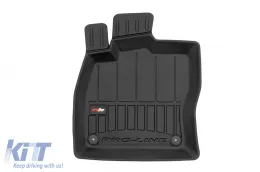 Spezifische Gummimatten aus der Frogum 3D ProLine-Serie geeignet für Volkswagen Golf VII 2012-2019, T-roc nach 2018, Seat Leon nach 2012, 4-teiliges Set, schwarze Farbe, mit 24-monatiger Garantie-image-6220659