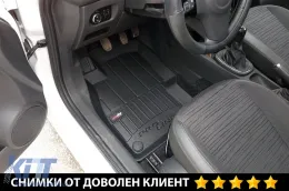 Spezifische Gummimatten aus der Frogum 3D ProLine-Serie geeignet für Opel Corsa 2014-2019, Corsa D 2006-2014, 4-teiliges Set, schwarze Farbe, mit 24-monatiger Garantie-image-6220745