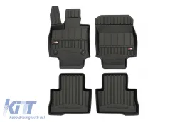 Spezifische Gummimatten aus der Frogum 3D ProLine-Serie geeignet für Toyota Rav4, Rav4 Hybrid nach 2018, Suzuki Across nach 2020, 4-teiliges Set, schwarze Farbe, mit 24-monatiger Garantie-image-6221808