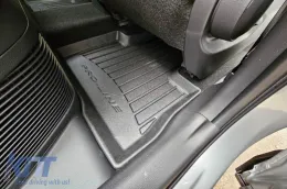 Spezifische Gummimatten aus der Frogum 3D ProLine-Serie geeignet für Toyota Rav4, Rav4 Hybrid nach 2018, Suzuki Across nach 2020, 4-teiliges Set, schwarze Farbe, mit 24-monatiger Garantie-image-6221819