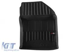 Spezifische Gummimatten aus der Frogum 3D ProLine-Serie geeignet für Toyota Corolla Kombi, Hybrid nach 2018, für die 1. und 2. Reihe, 3-teiliges Set, schwarze Farbe, mit 24-monatiger Garantie-image-6224327