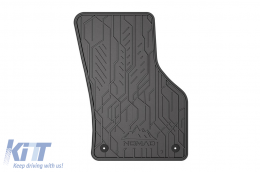 Spezifische Gummimatten aus der Frogum NOMAD-Serie geeignet für Audi A3 8V Limousine, Sportback 2013-2020, Seat Leon, Volkswagen Golf VII 2012-2020, Golf VIII nach 2019 nicht geeignet für Kombi, 2-tei-image-6256436