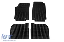 image-75-Spezifische Gummimatten geeignet für Audi 100 1990-1994, A6 Limousine, Kombi 1994-1997, 4-teiliges Set, schwarze Farbe