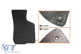 Spezifische Gummimatten geeignet für Audi A3 1996-2003, 4-teiliges Set, schwarze Farbe-image-6212888