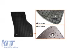 Spezifische Gummimatten geeignet für Audi A3 2012-2020, A3 Cabriolet nach 2014, 4-teiliges Set, schwarze Farbe-image-6212908