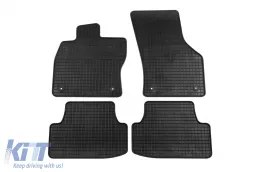 Spezifische Gummimatten geeignet für Audi A3 Sportback 2013-2020, Volkswagen Golf 7 Hatchback, Kombi, Alltrack 2012-2019, Golf 8 nach 2019, Seat Leon, Leon ST Kombi 2012-2020, 4-teiliges Set, schwarze-image-6226281