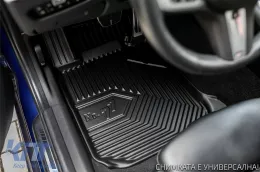 Spezifische Gummimatten geeignet für Audi A4 B6 2000-2006, 4-teiliges Set, schwarze Farbe-image-6226895
