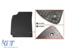 Spezifische Gummimatten geeignet für Audi A4 Limousine 1994-2000, A4 Kombi 1996-2001, 4-teiliges Set, schwarze Farbe-image-6212997