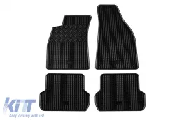 image-5-Spezifische Gummimatten geeignet für Audi A4 2000-2004, Seat Exeo 2008-2013, 4-teiliges Set, schwarze Farbe