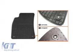 Spezifische Gummimatten geeignet für Audi A5 Coupe, S5 2007-2017, A5 Cabrio 2009-2017, 4-teiliges Set, schwarze Farbe-image-6213211
