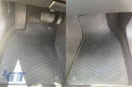 Spezifische Gummimatten geeignet für Audi A6 C6 Limousine, Kombi 2006-2011, 4-teiliges Set, schwarze Farbe-image-6227626