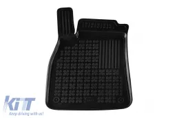 Spezifische Gummimatten geeignet für Audi A6 Limousine, Kombi nach 2018, 4-teiliges Set, schwarze Farbe-image-6213707