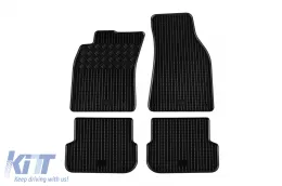image-24-Spezifische Gummimatten geeignet für Audi A6 2006-2008, 4-teiliges Set, schwarze Farbe