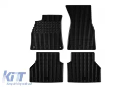 image-77-Spezifische Gummimatten geeignet für Audi A6 nach 2018, A7 nach 2017, 4-teiliges Set, schwarze Farbe