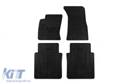 image-62-Spezifische Gummimatten geeignet für Audi A8 D3 2002-2009 mit langem Radstand, 4-teiliges Set, schwarze Farbe