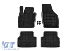 Spezifische Gummimatten geeignet für Audi Q3 2011-2018, 4-teiliges Set, schwarze Farbe-image-6213661