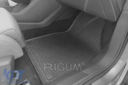 Spezifische Gummimatten geeignet für Audi Q4 E-tron, Volkswagen ID.4, ID.5, Skoda Enyaq Coupe nach 2021, 4-teiliges Set, schwarze Farbe-image-6229224