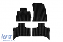 image-9-Spezifische Gummimatten geeignet für BMW X5 E53 1999-2006, 4-teiliges Set, schwarze Farbe